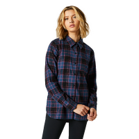 Fox Womens Pines Flannel - Dark Indigo