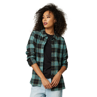 Fox Womens Pines Flannel - Sea Foam