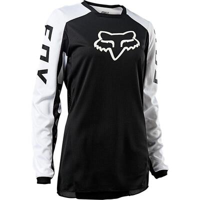 Fox Womens 180 Djet Jersey - Black/White - XL