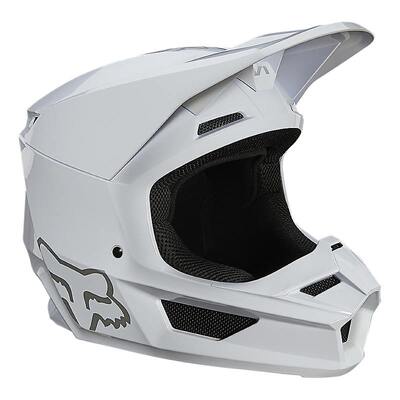 Fox V1 Plaic Helmet - White - S