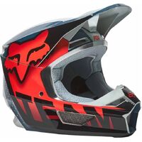 Fox V1 Trice Grey Orange ECE Helmet