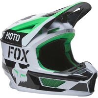 Fox V2 Nobyl White Black ECE Helmet