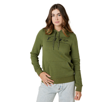 Fox Womens Pinnacle Pull Over Fleece - Army Green