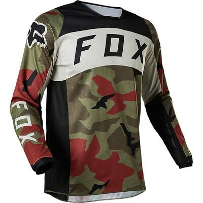 Fox 180 Bnkr Jersey - Green Camo - XL