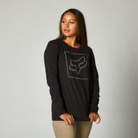 Fox Womens Off Tilter LS Tee - Black