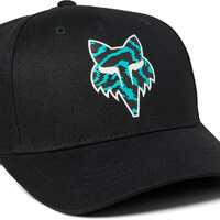 Fox Youth Nuklr Flexfit Hat - Black/Teal - OS