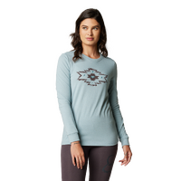 Fox Womens Full Flux LS Tee - Gunmetal