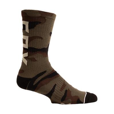 Fox Camo Cush Crew Sock - Green