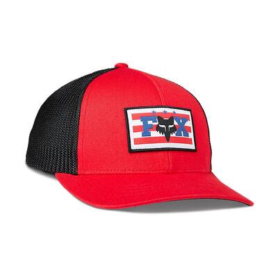 Fox Youth Unity Flexfit Hat - Flame Red - OS