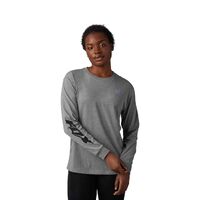 Fox Womens Morphic LS Tee - Heather Graphite