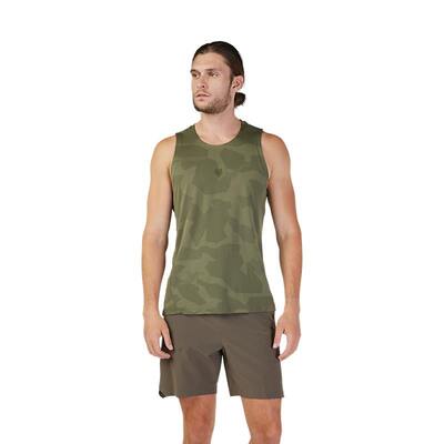 Fox Rep Jacquard Tank - Olive Camo