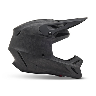 Fox V3 Rs Carbon Solid Helmet - Matte Black