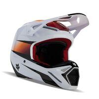 Fox 2024 Youth V1 Flora Helmet - White/Black