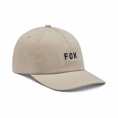 Fox Wordmark Adjustable Hat - Cream