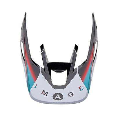 Fox V3 RS Syz Visor - Black/White