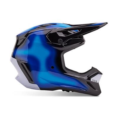 Fox V3 Volatile Helmet - Black/Blue