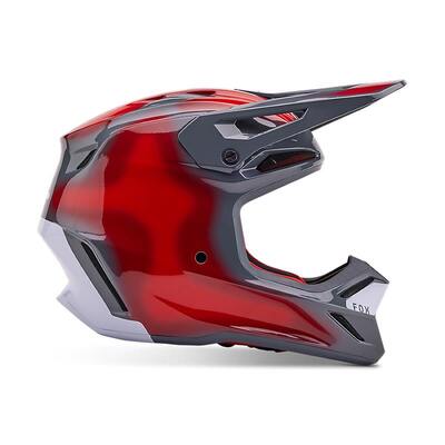 Fox V3 Volatile Helmet - Grey/Red