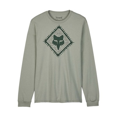 Fox Leo Prem LS Tee - Grey Vintage