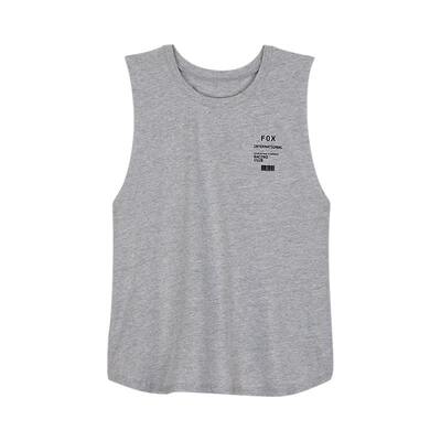 Fox Womens Numerical Biker Tank - Light Heather