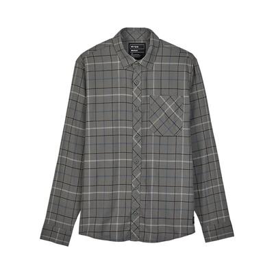 Fox Survivalist Stretch Flannel - Dark Stone