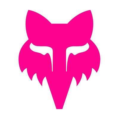 FOX Head 2.5 Inch Decal - Pink