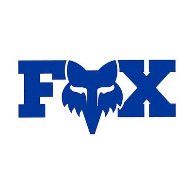 Fox F-Head-X 3 Inch Decal - Blue