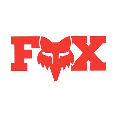 Fox F-Head-X 3 Inch Decal - Red