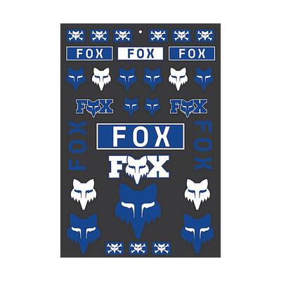 Fox Legacy Track Decal Pack - Blue