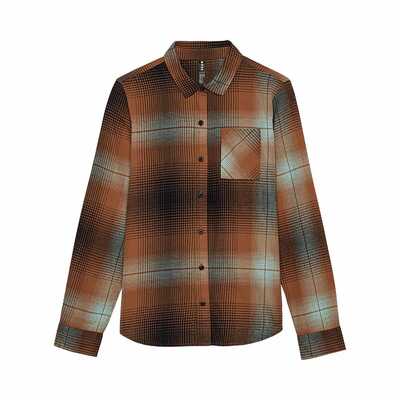 Fox Womens Traildust Flannel - Walnut