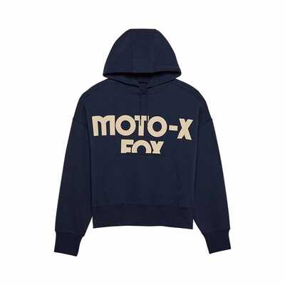 Fox Womens Moto-X Oversized Pullover Fleece - Midnight