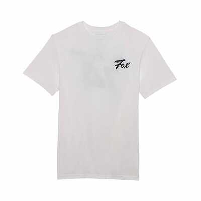 Fox Scripted Ss Prem Tee - Optic White