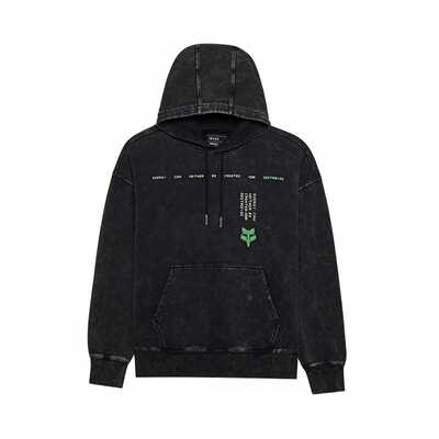 Fox Throttle Oversized Pullover Fleece - Black