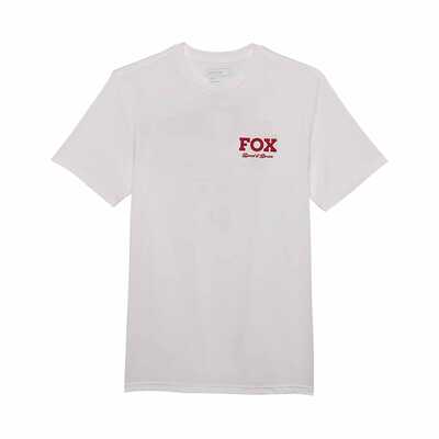 Fox Speed & Service Ss Prem Tee - Optic White