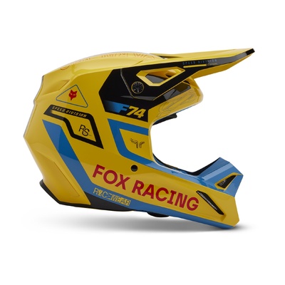 Fox V1 Race Spec Helmet - Pale Yellow