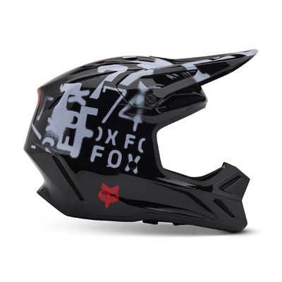 Fox V3 Seventy4 Helmet - Black