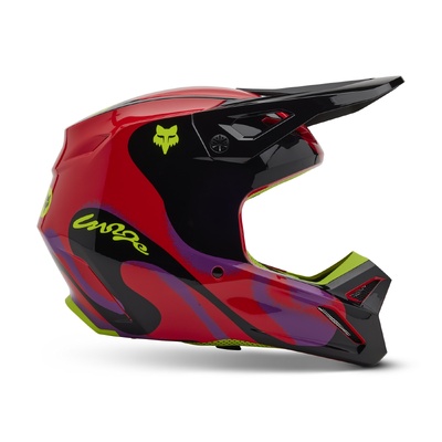 Fox V1 Emotion Helmet - Flo Red