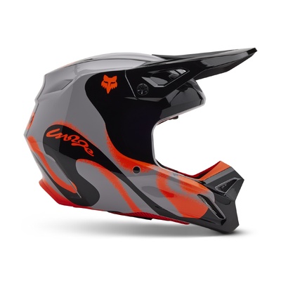 Fox V1 Emotion Helmet - Steel Grey