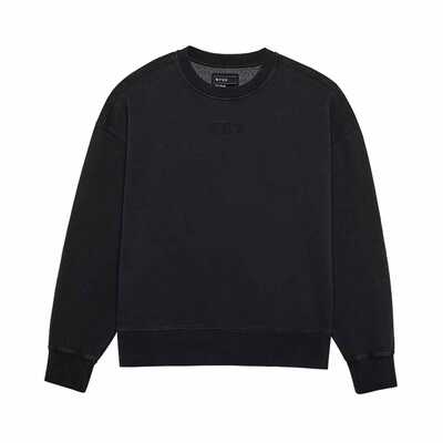 Fox Wordmark Ov Fleece Crew - Black