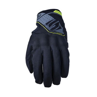 FIVE RS Weatherproof Glove - Black/Fluro Yellow 