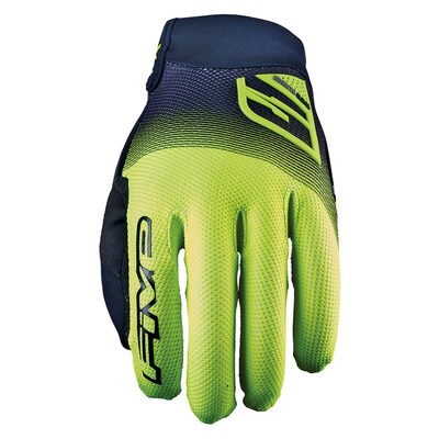 Five 2025 Xr-Pro Gloves - Black/Fluro Yellow