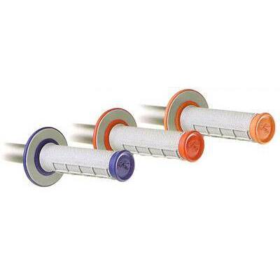 Renthal Dual Compound Coloured Grips - Grey/Orange