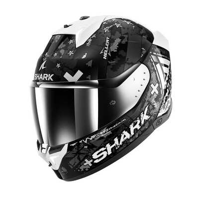 Shark Skwal i3 Hellcat Helmet - Black/Chrome/Silver