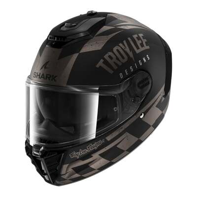 Shark Spartan RS Raceshop TLD Matte Helmet - Black/Anthracite/Silver