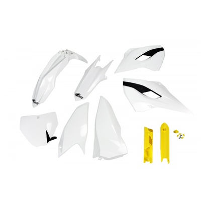 UFO Full Plastics Kit - Husky Tc/Fc 125-501 14-15 - White