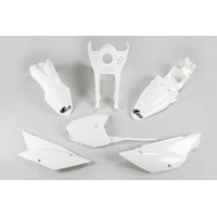 UFO Kawasaki Plastics Kit KLX110 2010-2020 - White