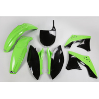 UFO Plastics Kit - Kawasaki KXF 250 09 & 12 - OEM Colours