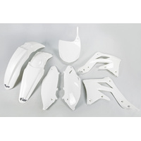 UFO Plastics Kit - Kawasaki - KX450F 12 - White