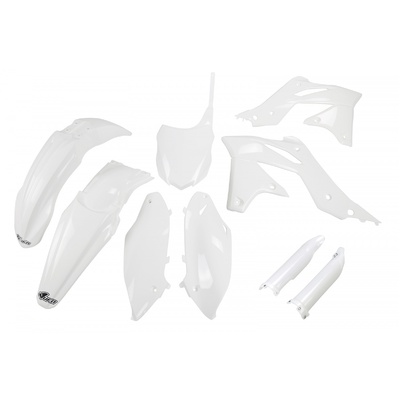 UFO Full Plastics Kit - Kawasaki Kx250F 2013 - White