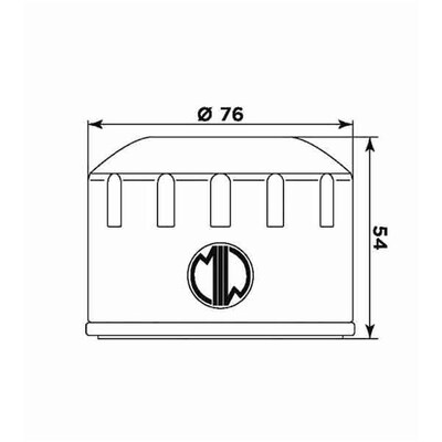 Miw Oil Filter B9001 - Hf164 - BMW