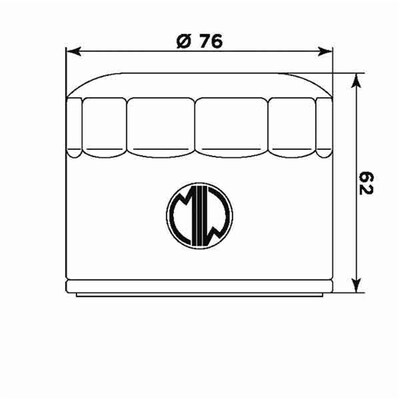 Miw Oil Filter B9004 - Hf160 - BMW